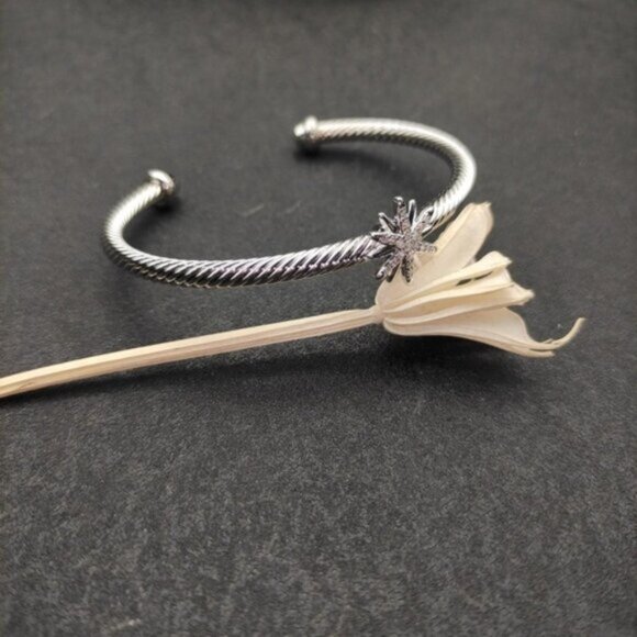 David Yurman Silver Bracelet 3mm - Picture 2 of 3